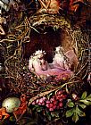 Fairies In A Bird's Nest (detail 1) by John Anster Fitzgerald